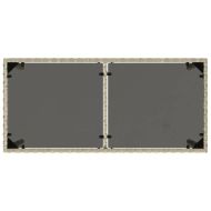 Градински трапезен комплект 5 части с възглавници светлосив