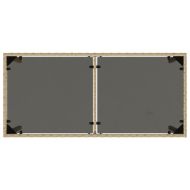 Градински комплект с възглавници 5 части бежов микс полиратан