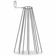 Лампички за елха с 500 LED студено бяло 500 см закрито/открито