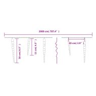 Коледна лампа тип „ледулка“ 200 LED диода, студено бяла, 20 м, акрил, PVC