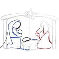 Коледна украса Рождество Христово 240 LED 116x41x87 см