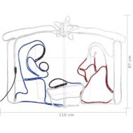 Коледна украса Рождество Христово 240 LED 116x41x87 см