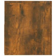 Нощни шкафчета, 2 бр, с LED, опушен дъб, 60x35x40 см