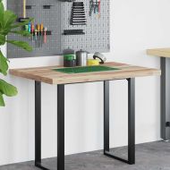 Плот за бюро, необработен, 100x70x4 см, масивно дърво акация