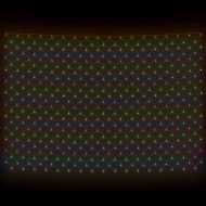 Коледна светеща мрежа цветна 3x2 м 204 LED за закрито/открито