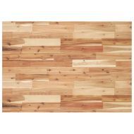 Стенен рафт за мивка, стомана и масивно дърво акация