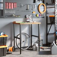 Работна маса, 80x60x(73-99,5) см, масивна акация, правоъгълна