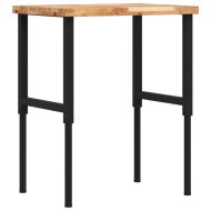 Работна маса, 80x60x(73-99,5) см, масивна акация, правоъгълна