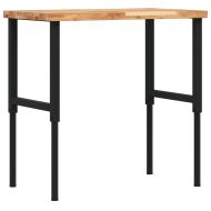 Работна маса, 100x60x(73-99,5) см, масивна акация, правоъгълна