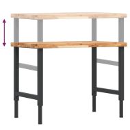 Работна маса, 100x60x(73-99,5) см, масивна акация, правоъгълна