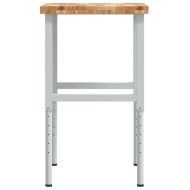 Работна маса, 80x60x(73-99,5) см, масивна акация, правоъгълна