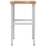 Работна маса, 100x60x(73-99,5) см, масивна акация, правоъгълна