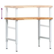 Работна маса, 100x60x(73-99,5) см, масивна акация, правоъгълна