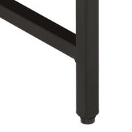 Стифиращи маси за кафе, 3 бр, дърво груб манго масив и желязо