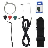 Електрическа китара за начинаещи с калъф черна 4/4 39"