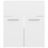 Комплект мебели за баня, бял гланц, ПДЧ