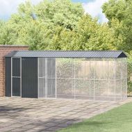 Клетка за птици Антрацит 645 x 208 x 247 см Поцинкована стомана