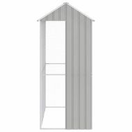 Клетка за птици Сив 215 x 110 x 247 см Поцинкована стомана