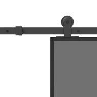 Плъзгаща се врата с обков 102,5x205 см Закалено стъкло&Алуминий