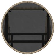 Градински бистро комплект 3 pcs Бежово Полиратан