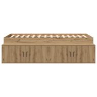 Рамка за легло с чекмедже Дъб 80 x 200 cm Инженерно дърво