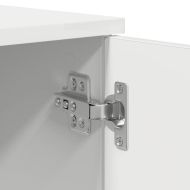 Легло с място за съхранение Бяло 244 x 127 x 53.5 см