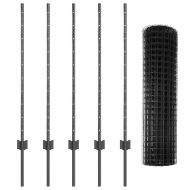 Ограда и колче Сив 1 x 10 m Стомана