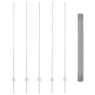 Ограда и колче Сребрист 1,6 x 10 m Стомана