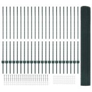 Ограда и колче Зелен 1,2 x 50 m Стомана