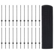 Ограда и колче Сив 0,8 x 50 м Стомана