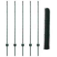 Ограда и колче Зелен 1,2 x 10 m Стомана