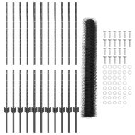 Ограда и колче Сив 1,2 x 25 m Стомана