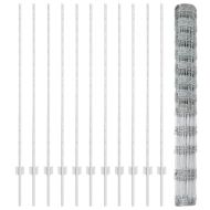 Ограда и колче Сребрист 1,4 x 25 m Стомана