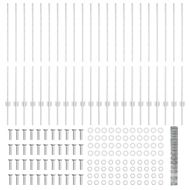 Ограда и колче Сребрист 1,2 x 50 m Стомана