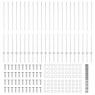 Ограда и колче Сребрист 1,4 x 50 m Стомана