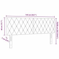 LED глава С LED лентисти светлини Тъмен син 144 см Полиестер