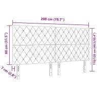 LED глава С LED лентисти светлини Тъмен син 200 cm Полиестер