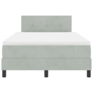 Легло с пружинирана основа Светлосиво 120 x 200 cm Кадифе