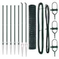 Оградa с колчета Зелен 1.6 x 10 m Стомана