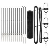 Оградa с колчета Сив 1.2 x 25 m Стомана