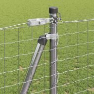 Оградa с колчета Сребрист 1.2 x 10 m Стомана