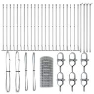 Оградa с колчета Сребрист 0.4 x 50 м Стомана