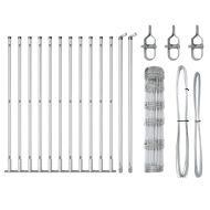 Ограда за пасища Сребрист 25 x 0.8 m Поцинкована стомана