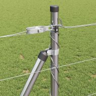 Ограда за пасища Сребрист 50 x 1 m Поцинкована стомана