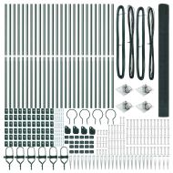 Оградa с колчета Зелен 1.5 x 50 m Стомана