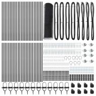 Оградa с колчета Сив 0.6 x 100 м Покрит със PVC стомана