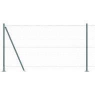 Оградa с колчета Зелен 1.2 x 25 m Покрит със PVC стомана