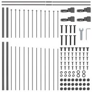 Градска ограда Сив 850 x 125 см Прахово боядисана стомана