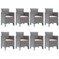 Комплект за хранене в градината 9 pcs Бяло Ратан Polt