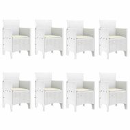 Комплект за хранене в градината 9 pcs Светлосиво Ратан Polt